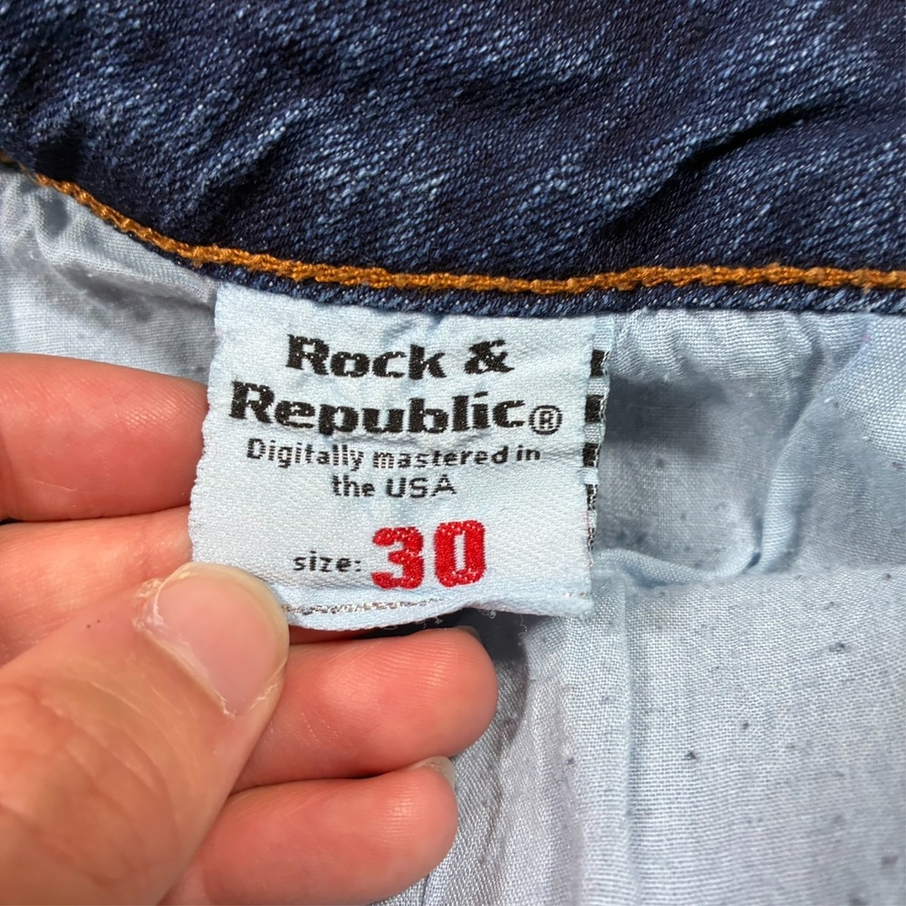 Rock & Republic Womens Jeans Size 30 Blue Denim Victoria Beckham Madrid Designer - Picture 5 of 11